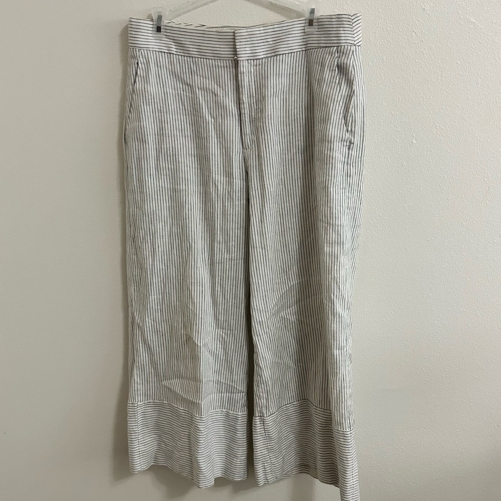 Banana Republic pin stripe wide leg pants